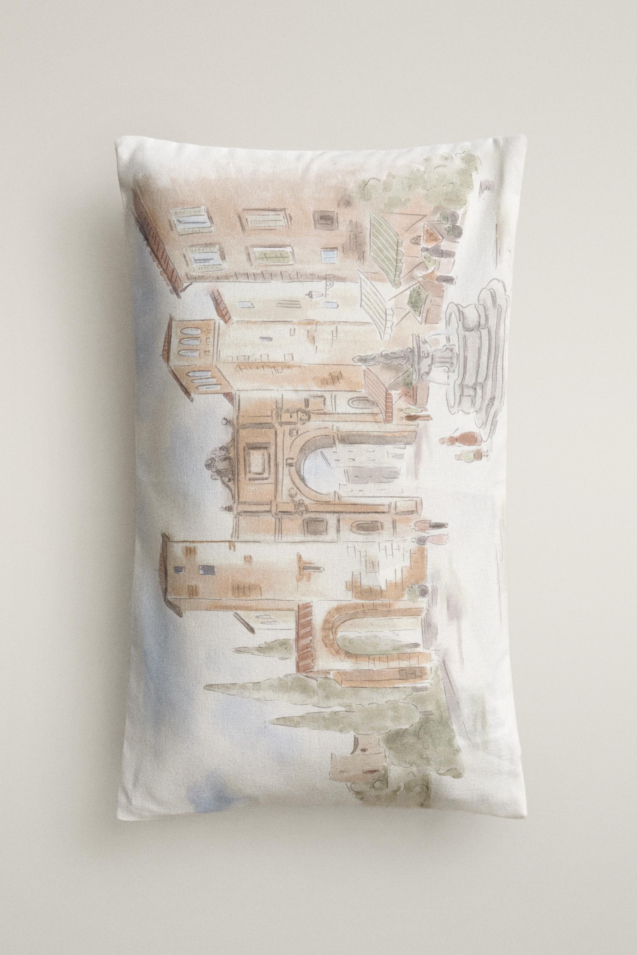 LANDSCAPE THROW PILLOW COVER